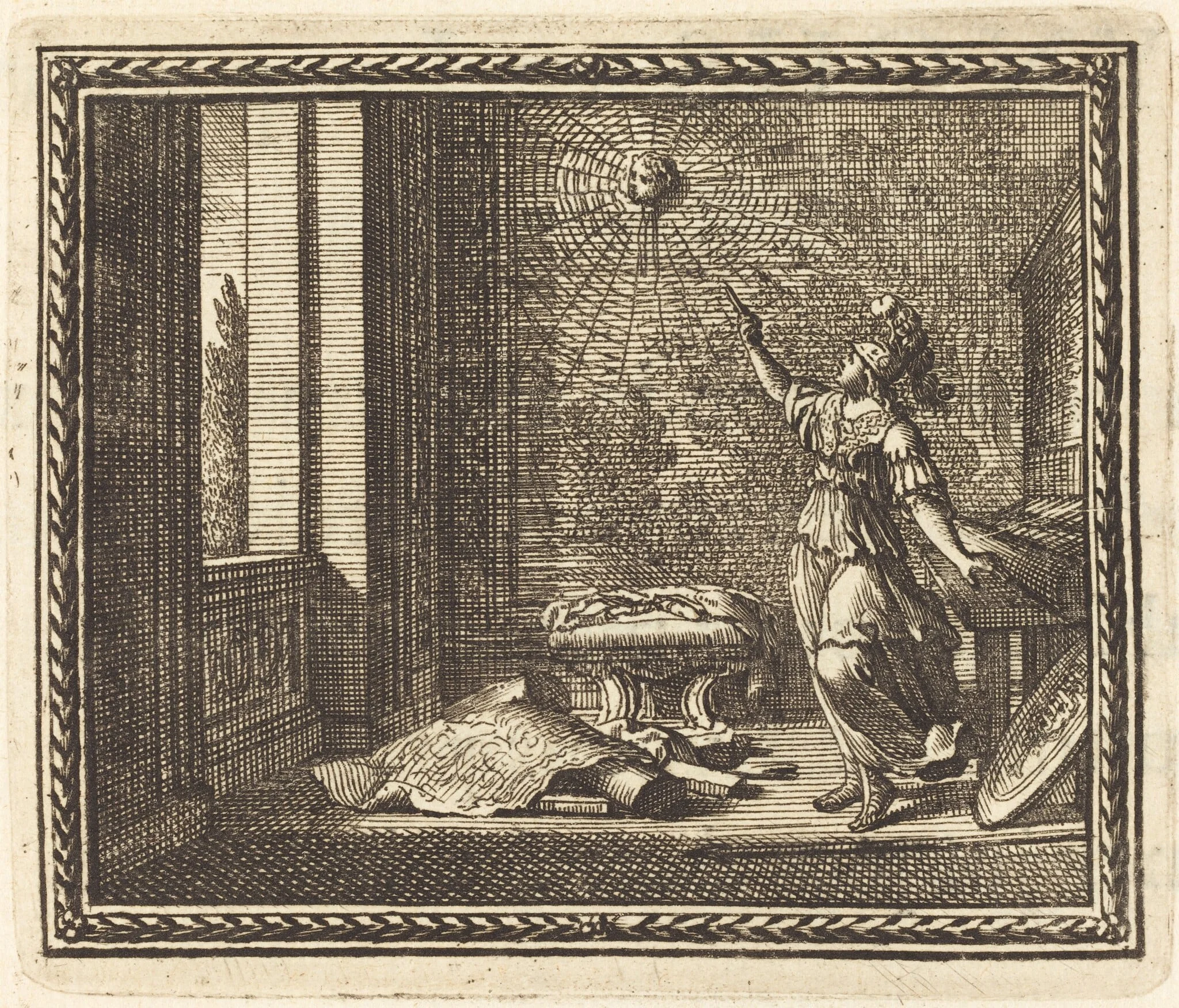Minerva Changing Arachne into a Spider, detail