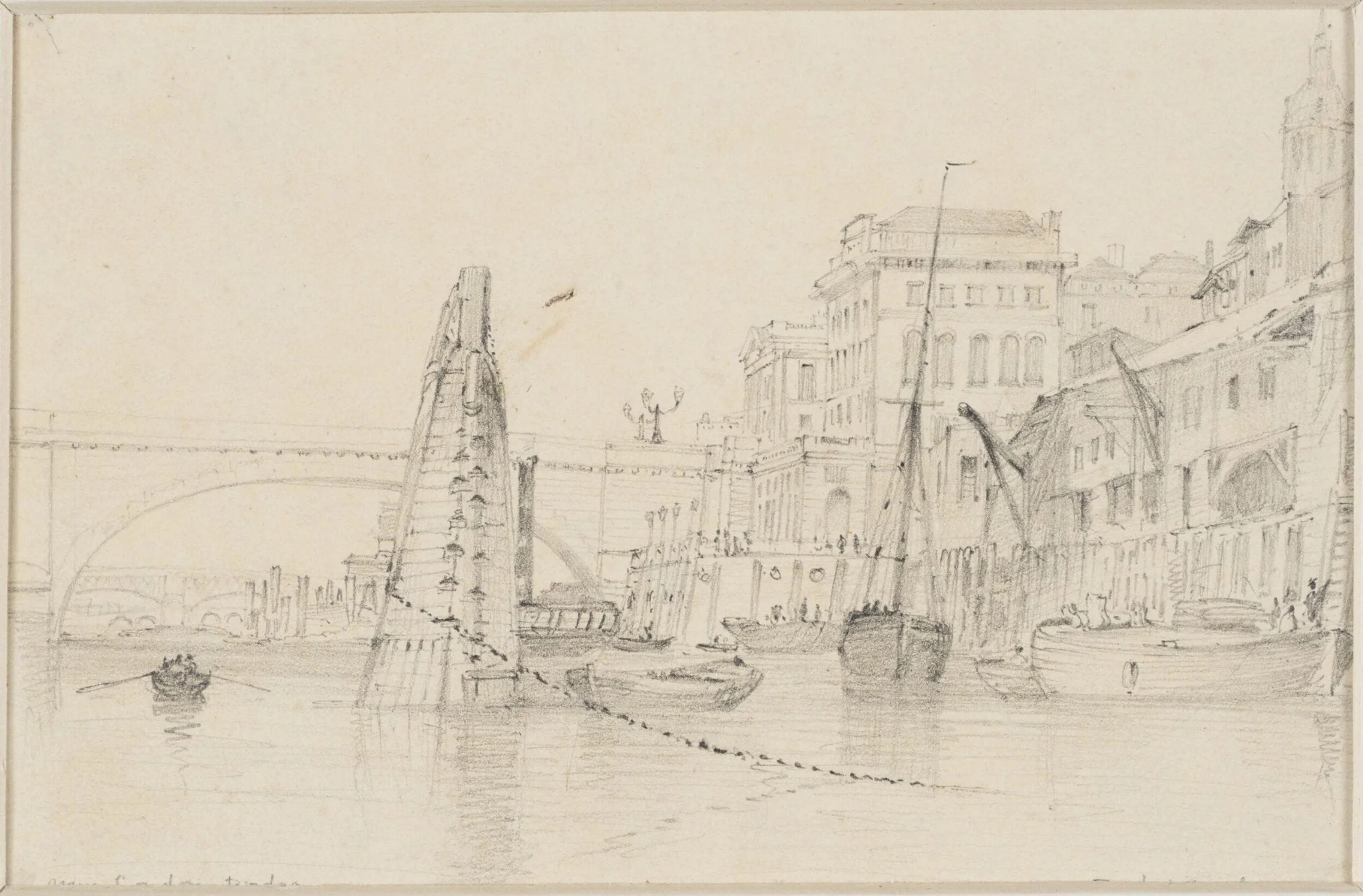 New London Bridge, and Fresh Wharf, detail