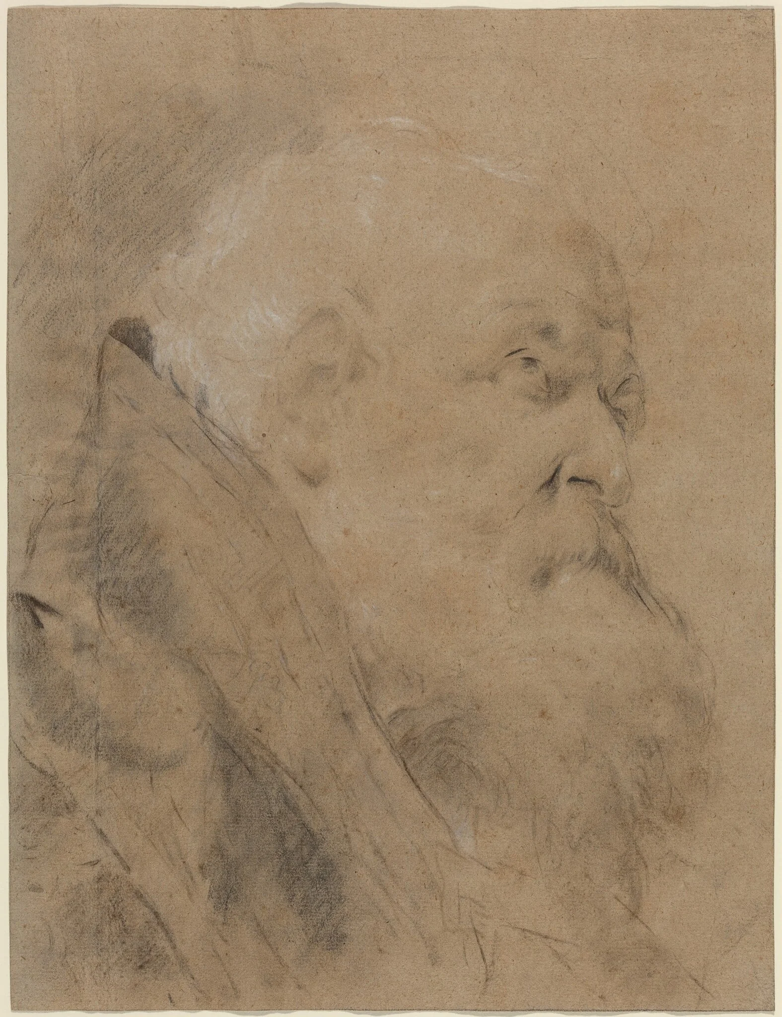 An Elderly Bishop, detail