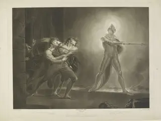 Scene from Hamlet, Act I., Scene IV., by Robert Thew, 1786