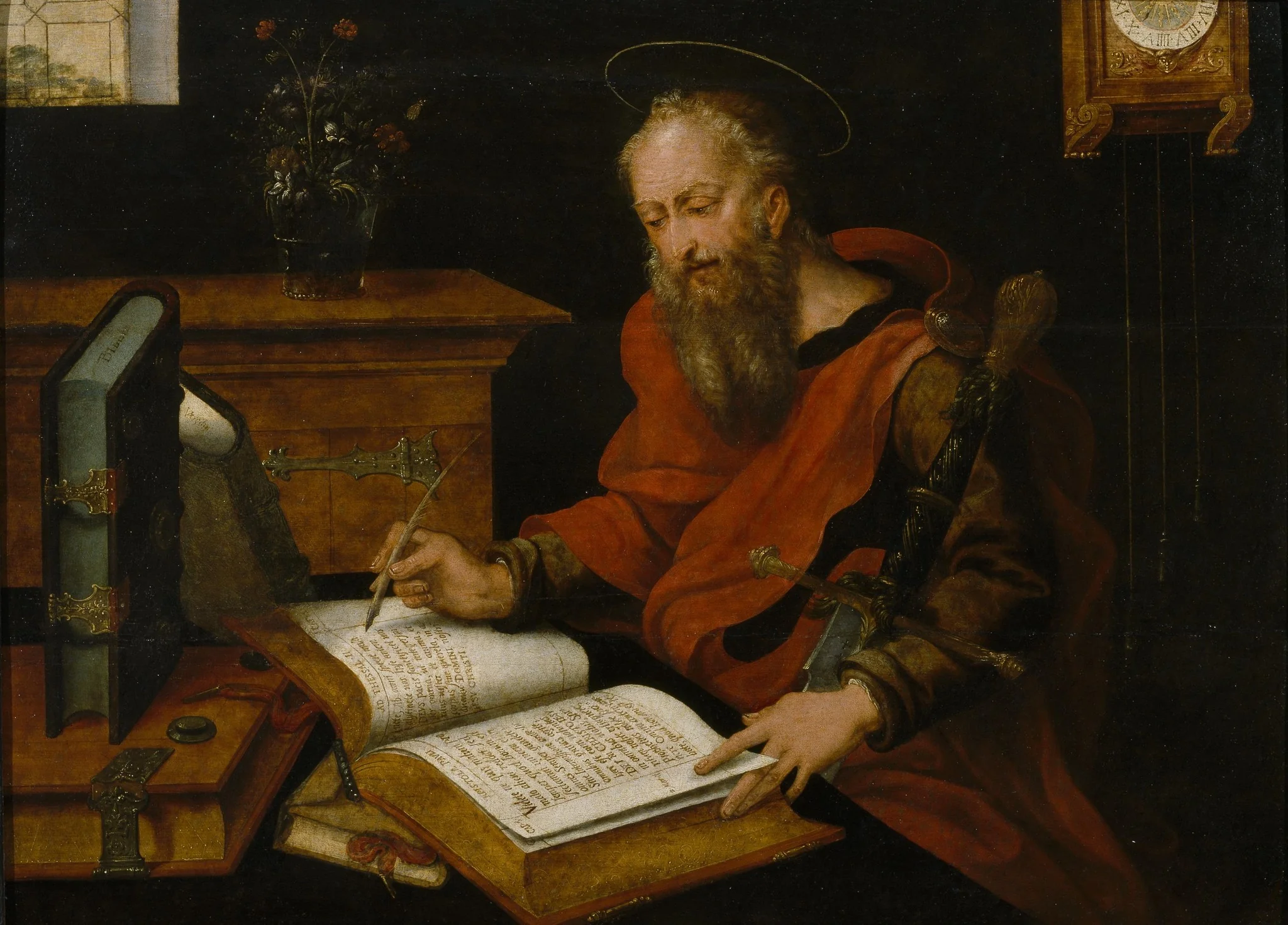 Saint Paul writing, detail
