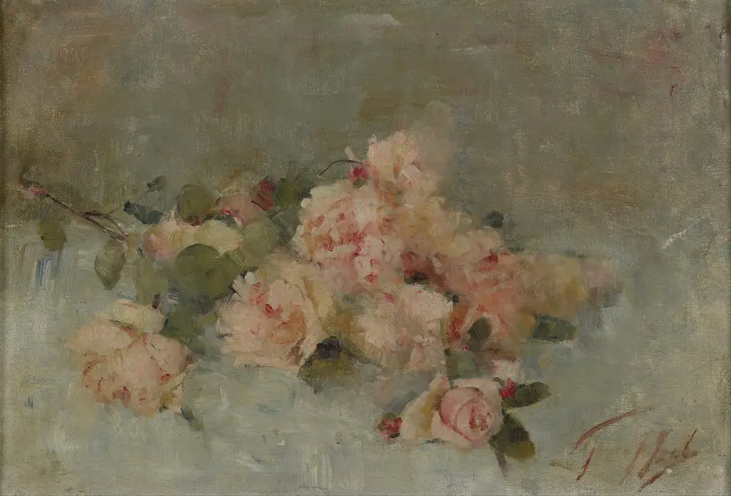 Roses, by Grace Joel, oil, 1898