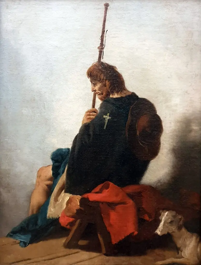 Saint Roch, by Giovanni Battista Tiepolo, oil, 1732