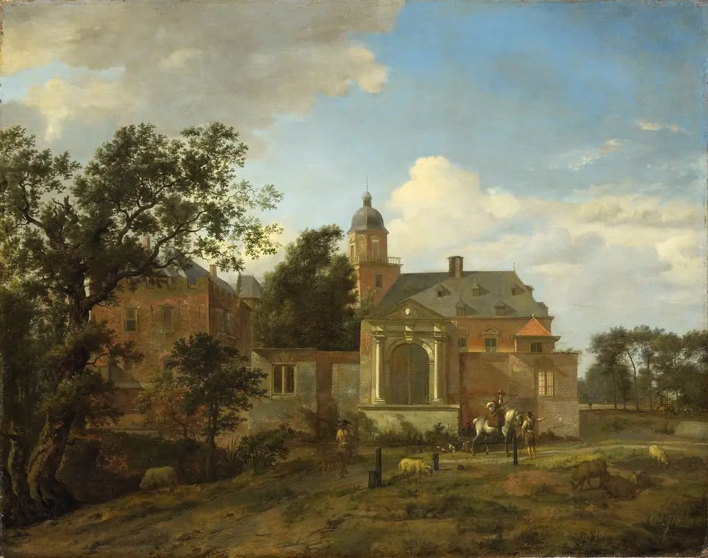 View of Nyenrode Castle, by Jan van der Heyden, oil, 1660