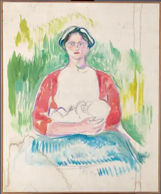 Alma Mater: Study, by Edvard Munch, oil, 1912