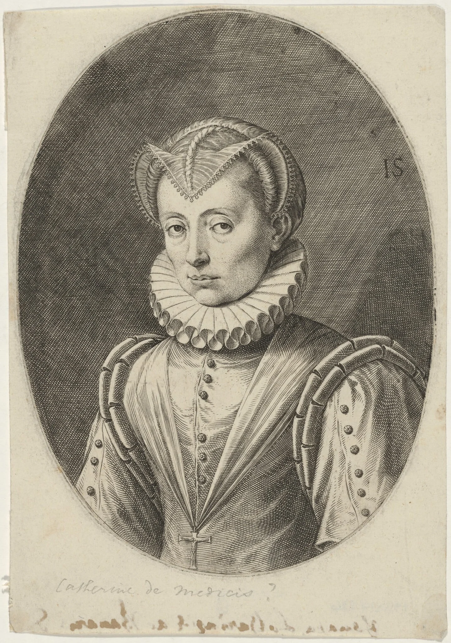 Catherine de Medici (?), detail