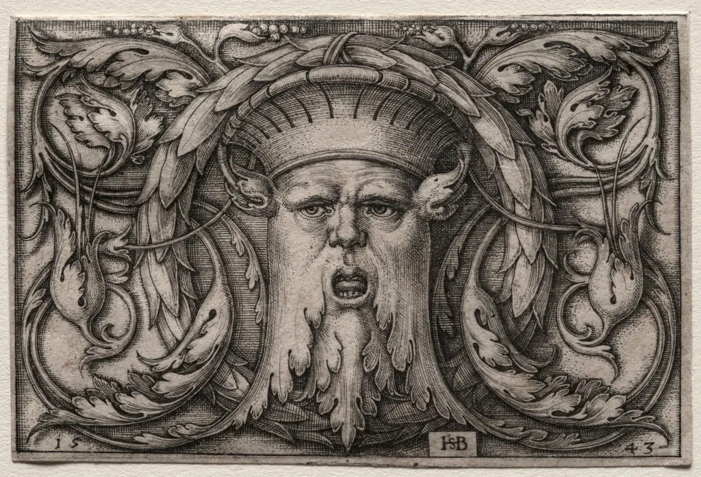 The Mask, by Sebald Beham, 1543