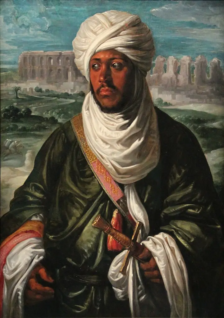 Portrait of Mulay Ahmad, by Peter Paul Rubens, oil, 1609
