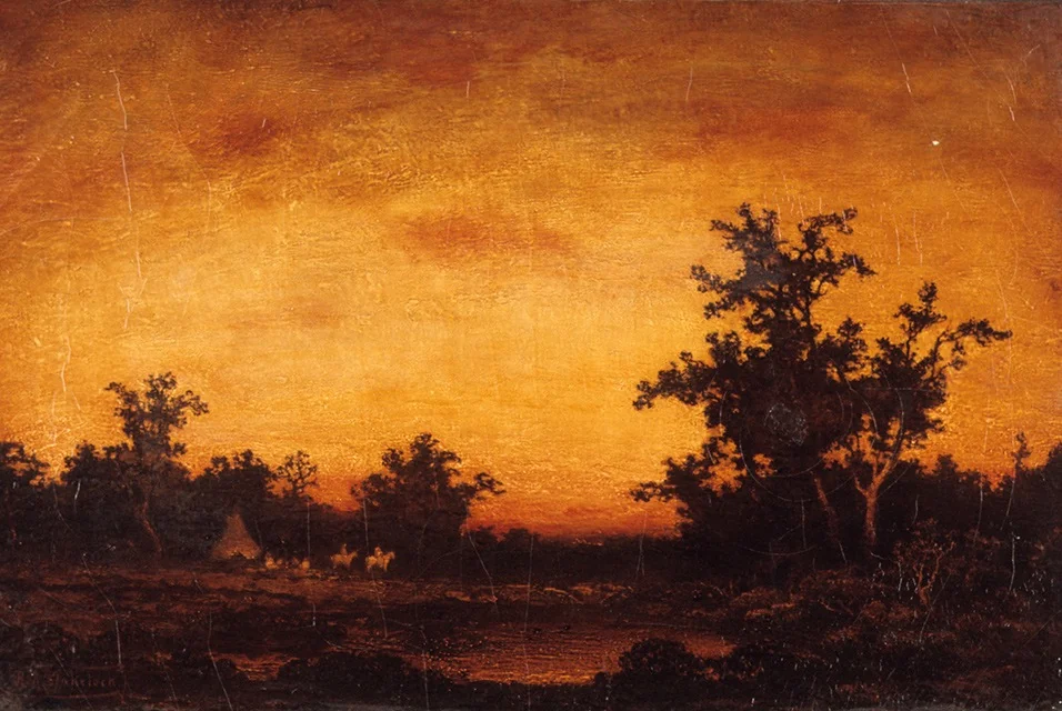 Indian Encampment, detail