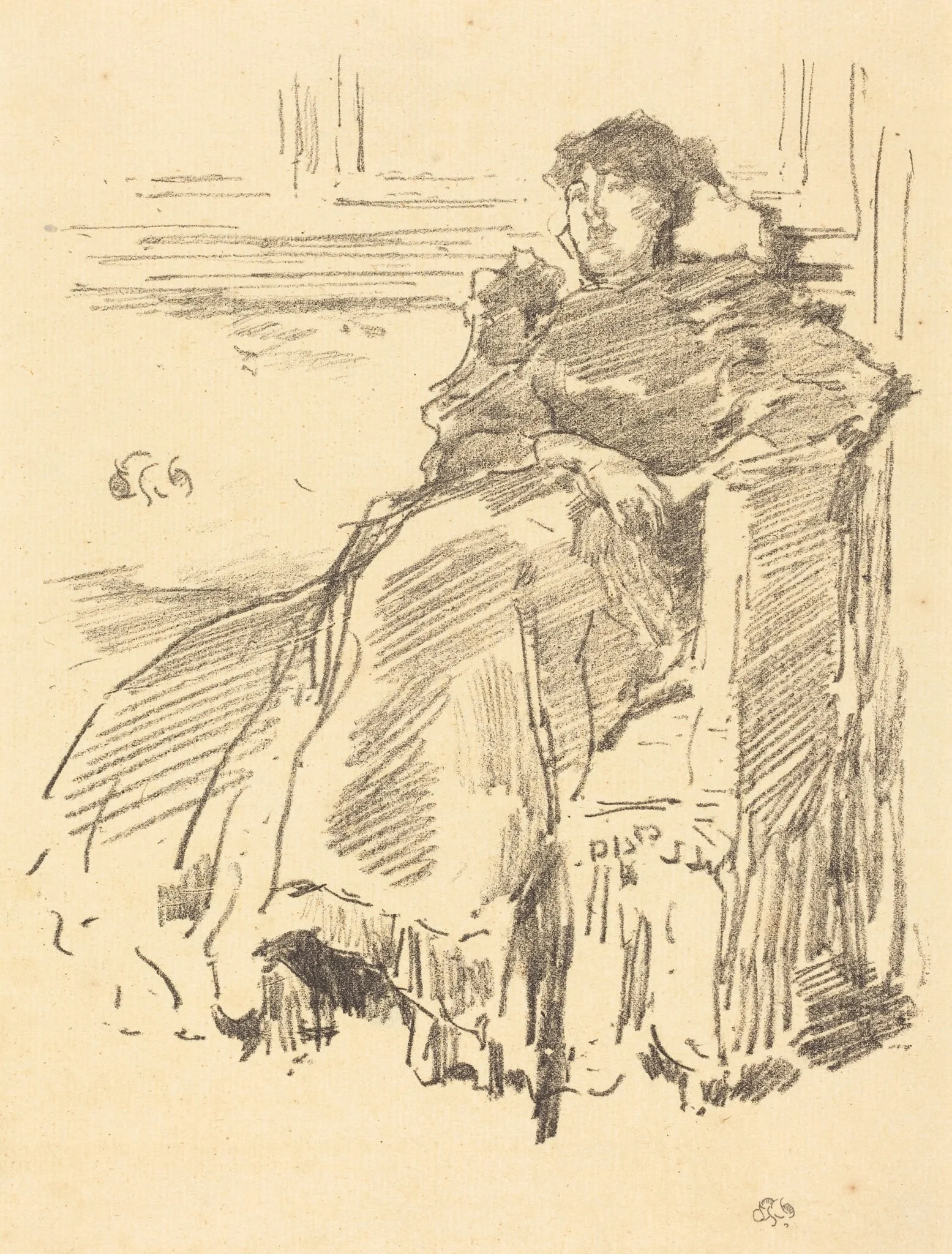 La Robe Rouge, detail