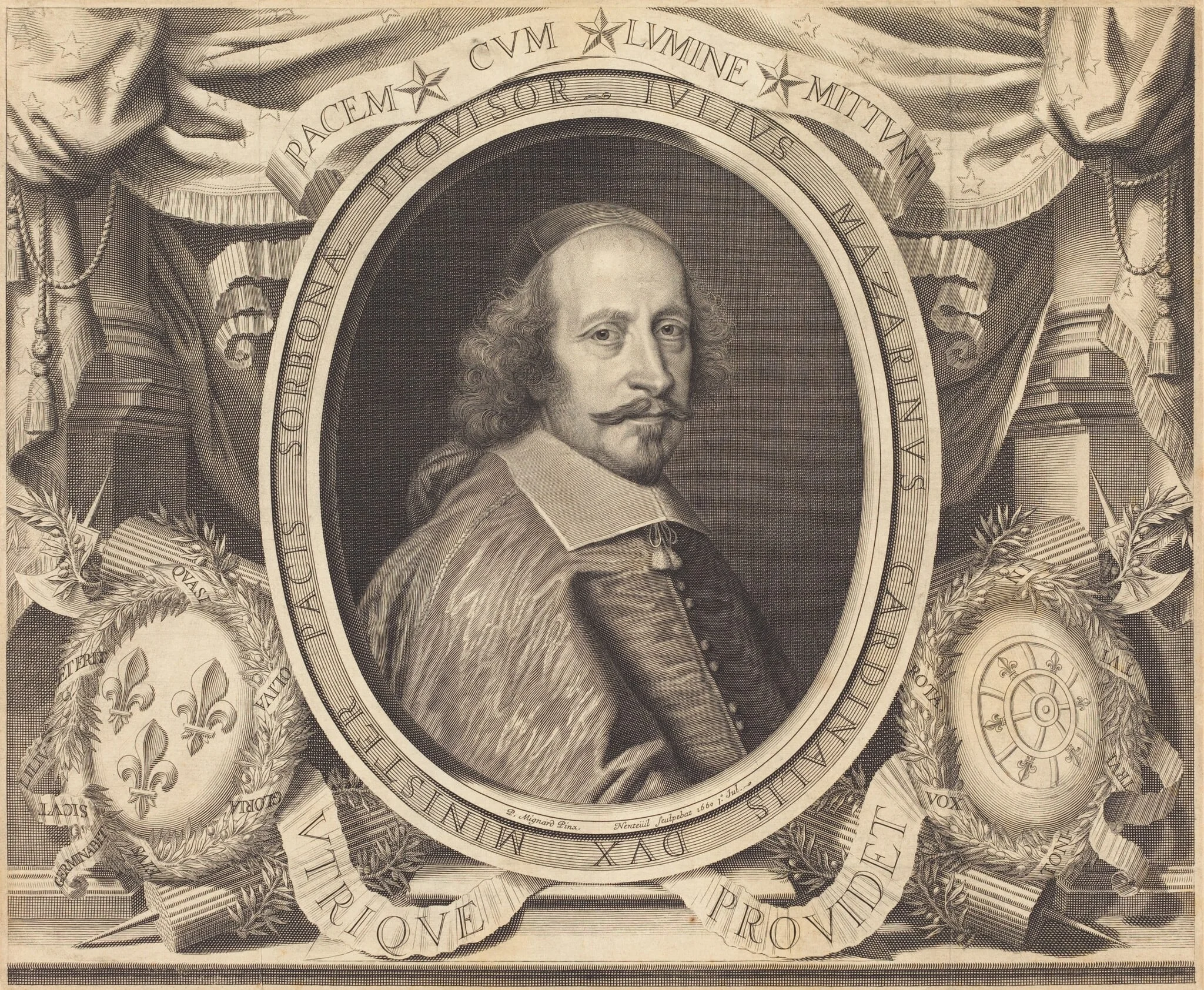 Cardinal Jules Mazarin, detail