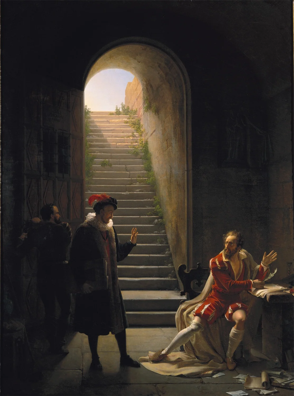 Montaigne Visiting Torquato Tasso in Prison, detail