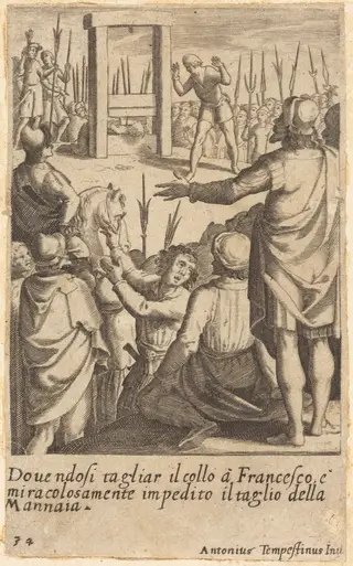 Francesco, by Jacques Callot, ink, 1619