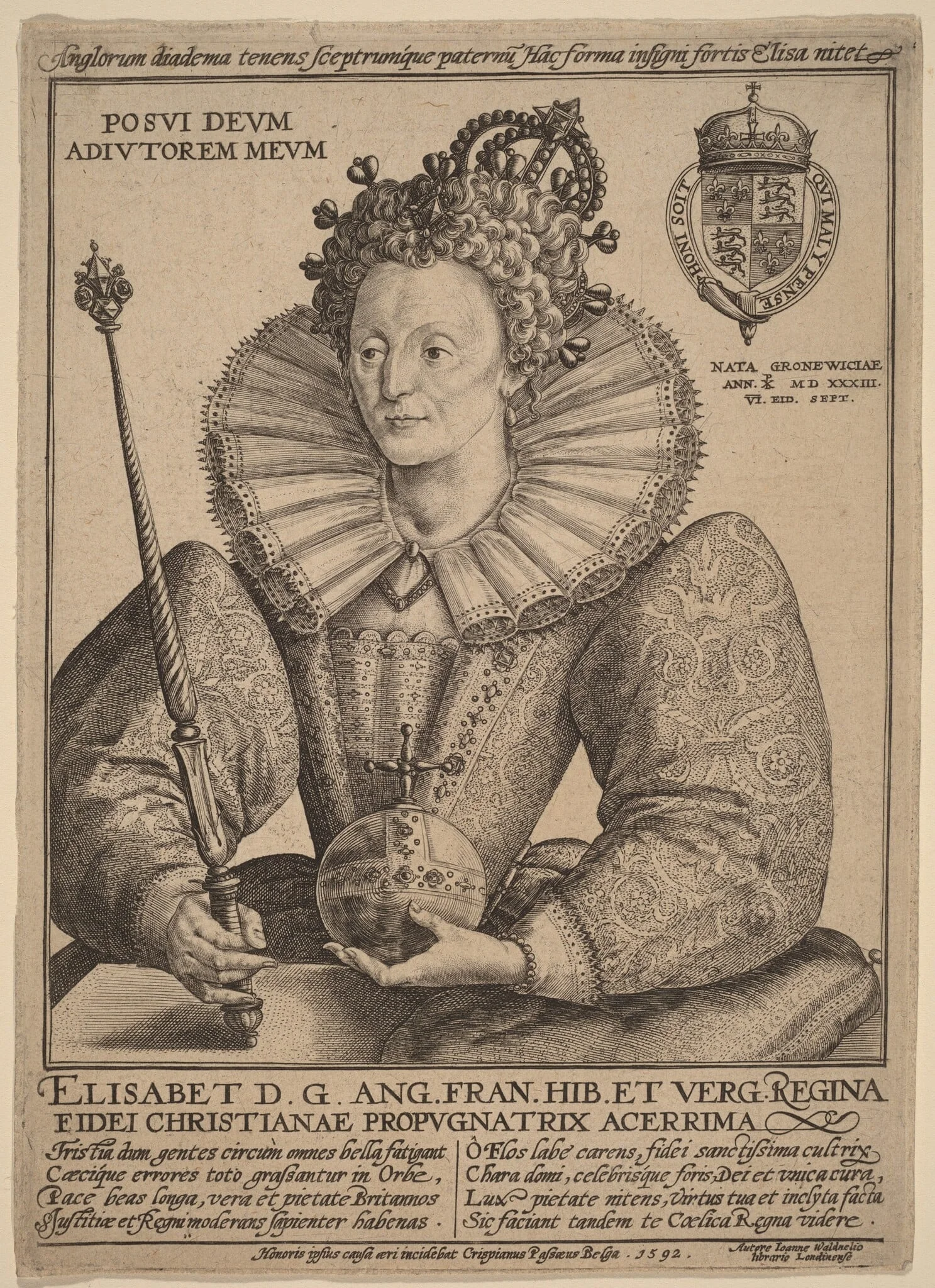 Elizabeth, Queen of England, detail