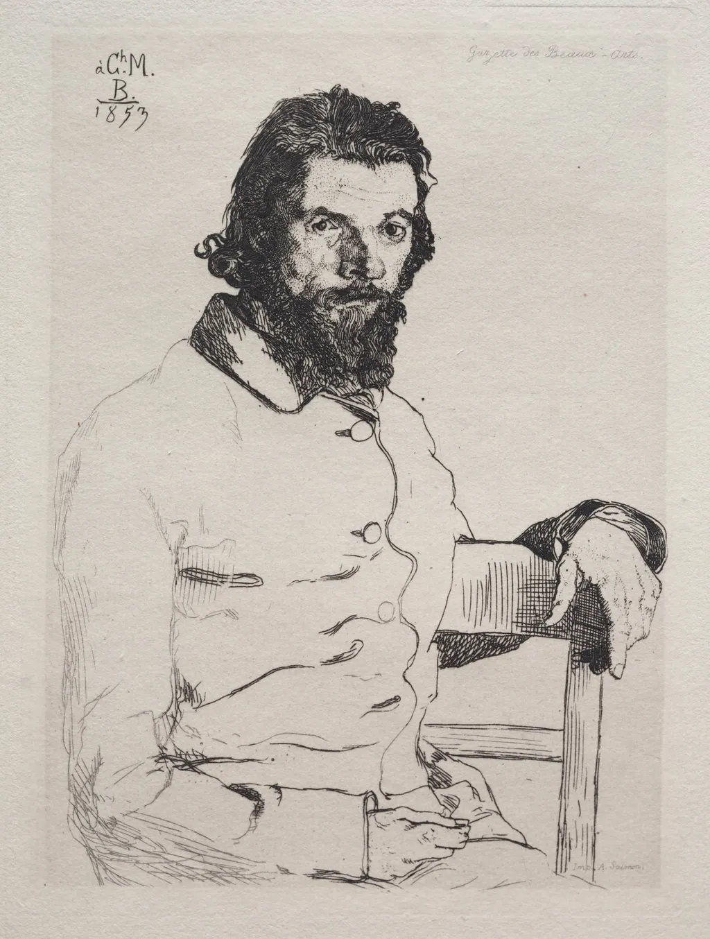 Charles Méryon, by Félix Bracquemond, 1884