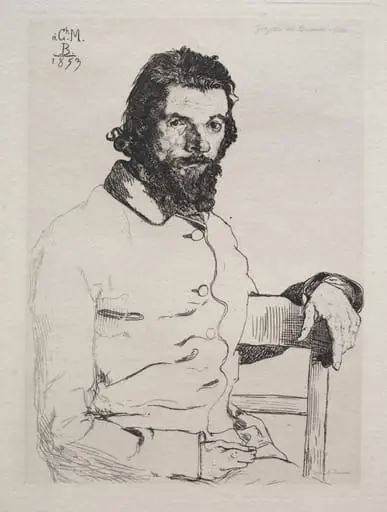 Charles Méryon, by Félix Bracquemond, 1884