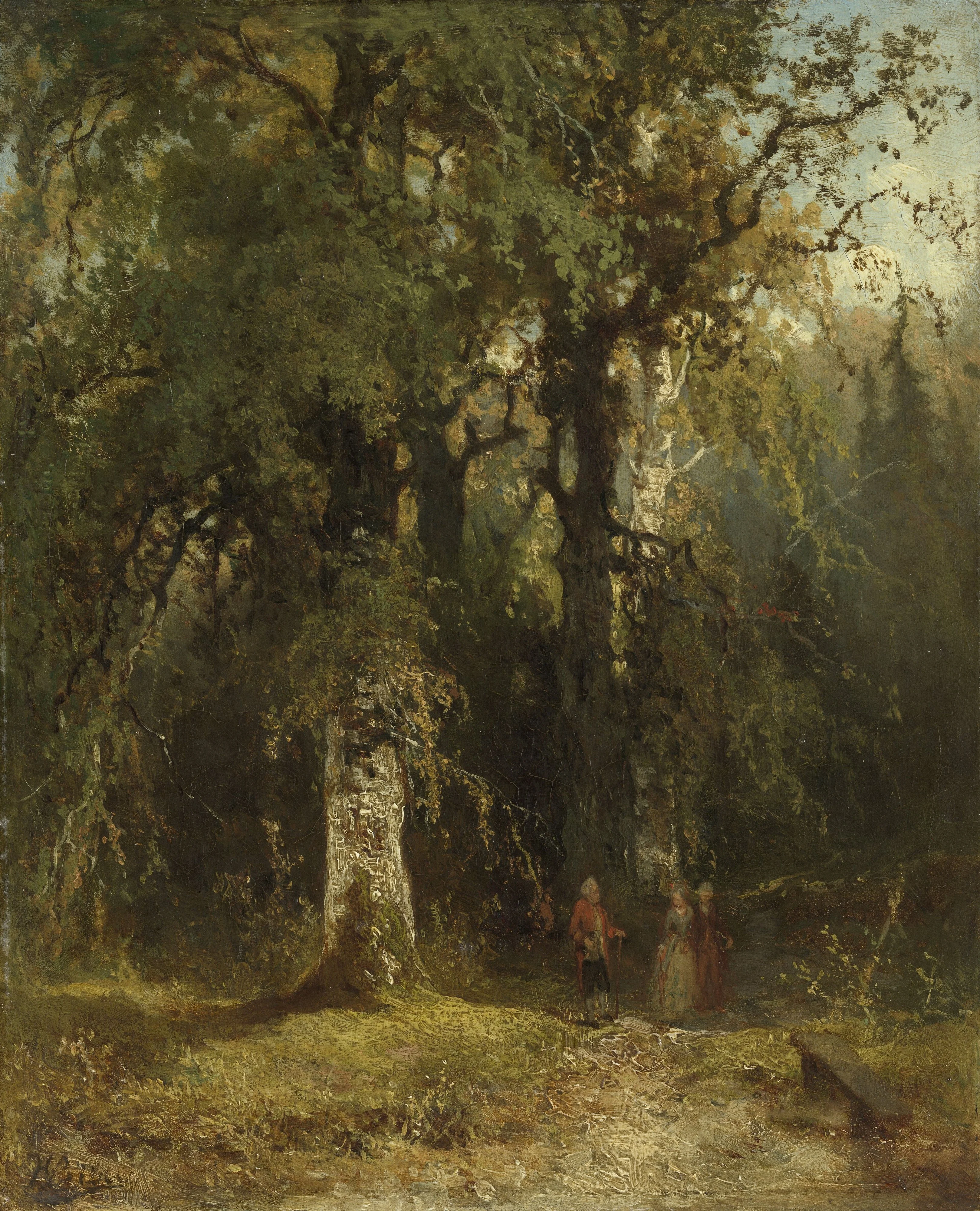 View in the Woods, detail