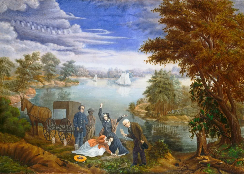 The Exhumation, by Linton Park, oil, 1890