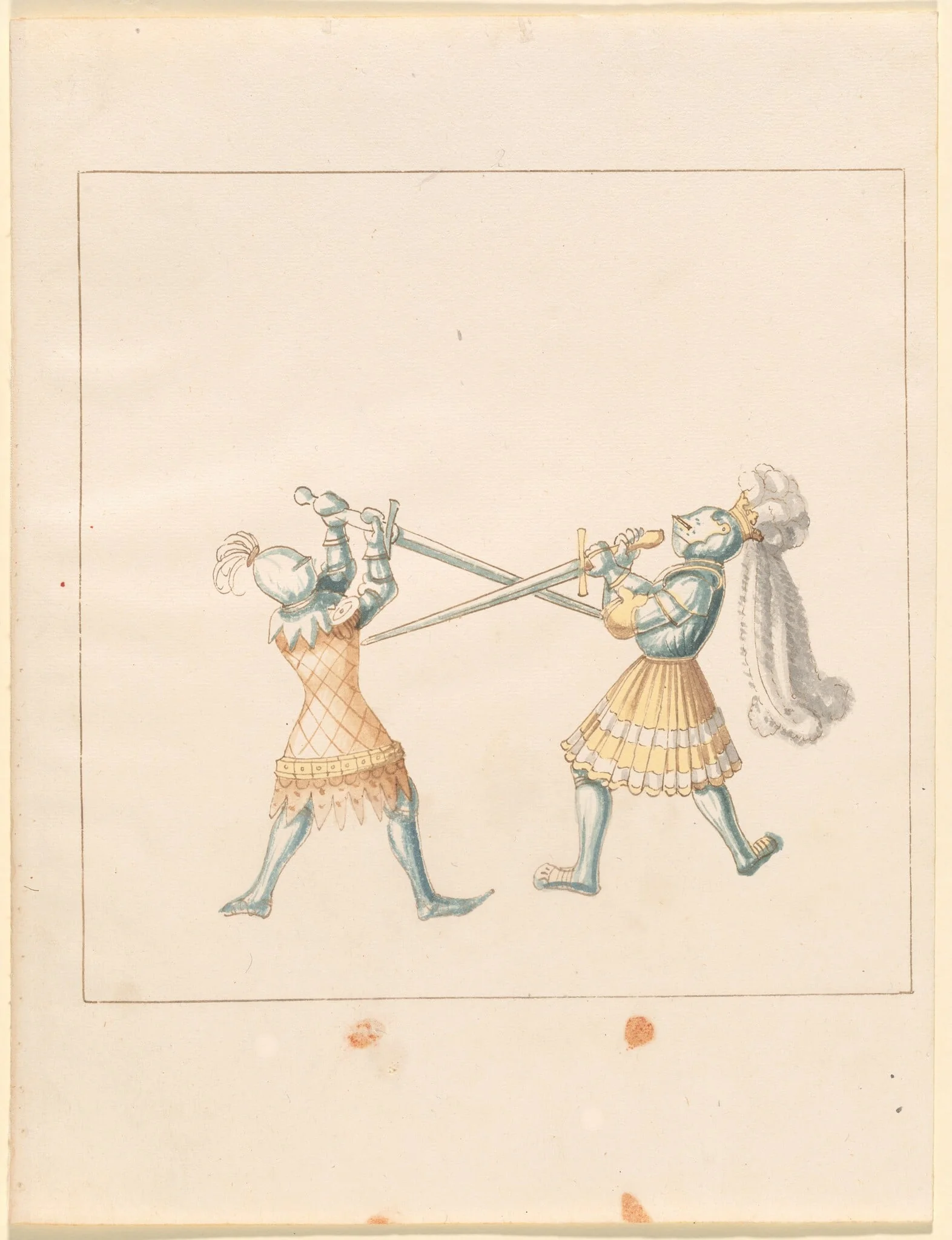 Foot Combat with Longswords, detail