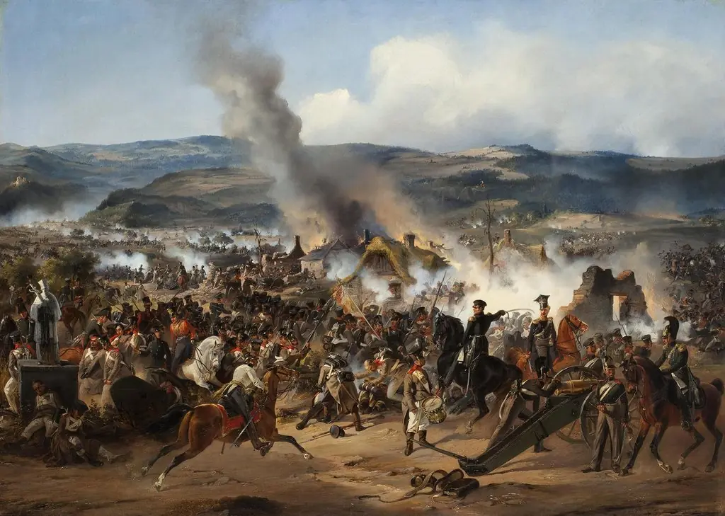 The Battle of Kulm, the 17th of August, 1813, by Alexander von Kotzebue, oil, 1843