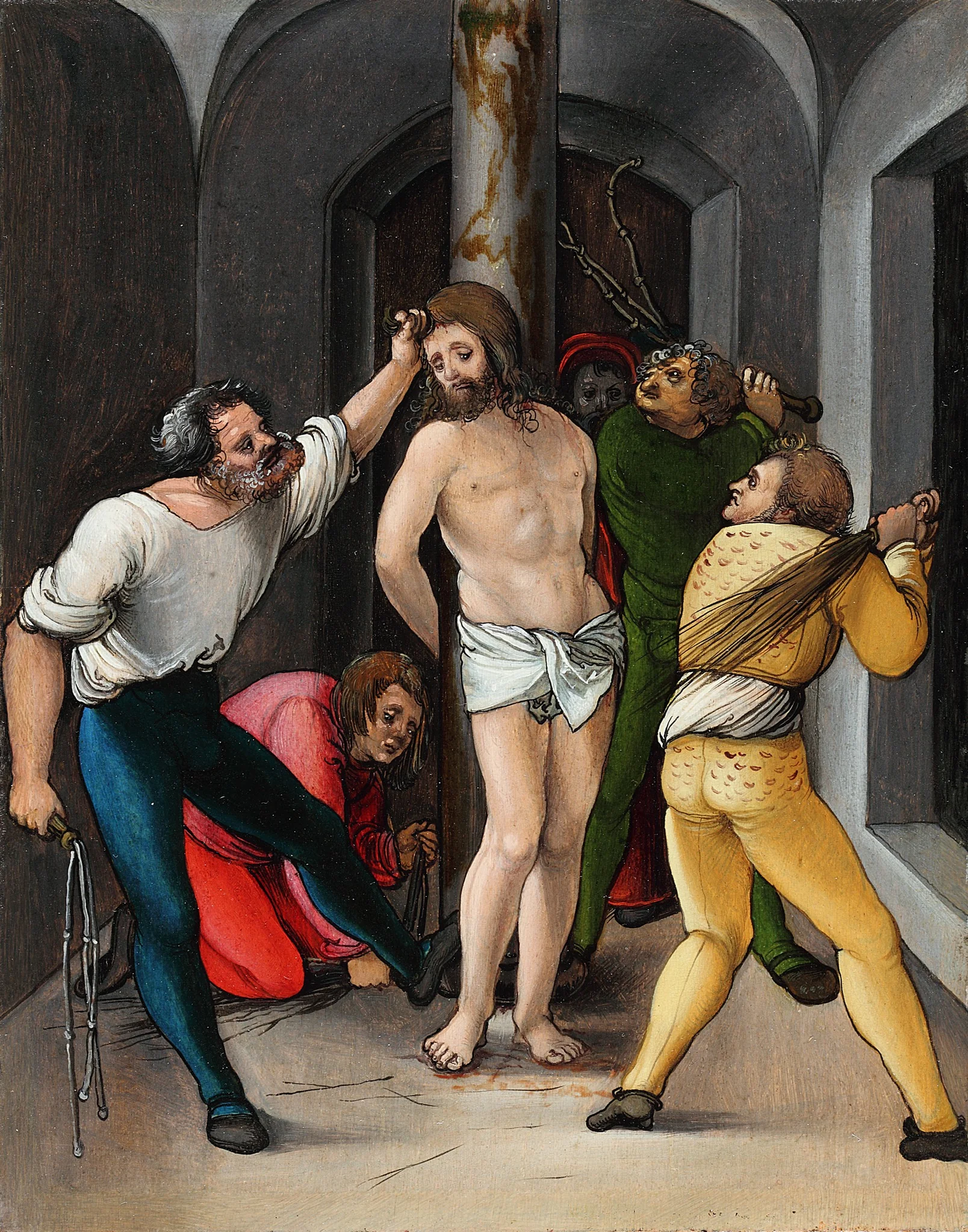 The Flagellation of Christ, detail