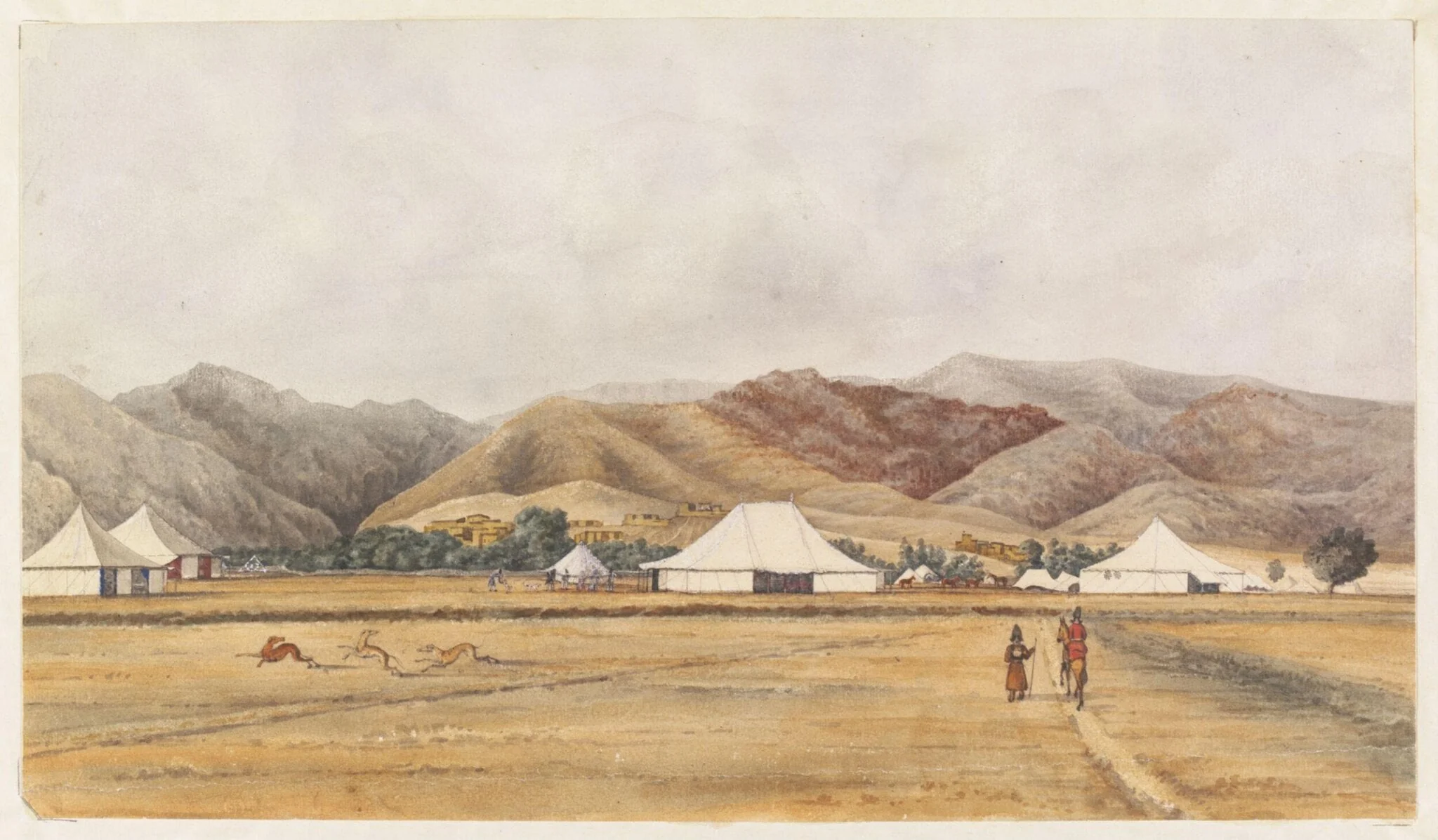 Camp at Aveen near Tehran, detail