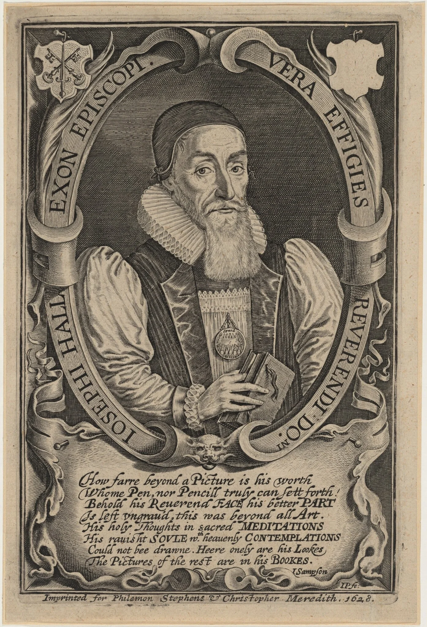 Joseph Hall, Bishop of Exeter and Norwich, detail