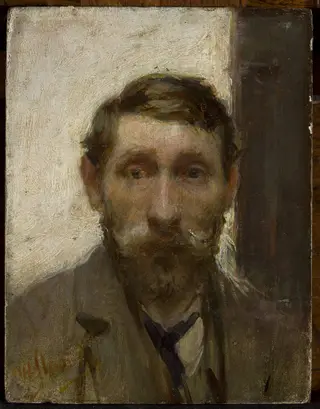 Self-portrait, by Władysław Ślewiński, oil, 1900