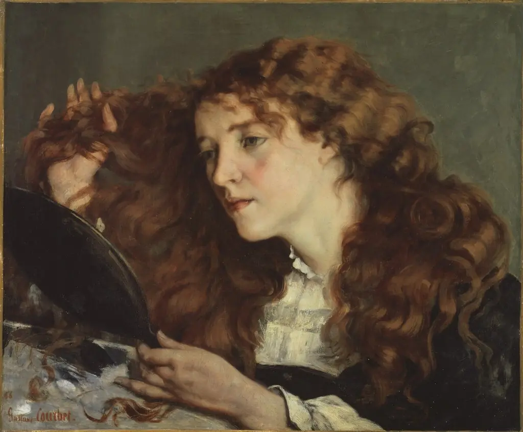 Jo, the Beautiful Irish Girl, by Gustave Courbet, oil, 1866