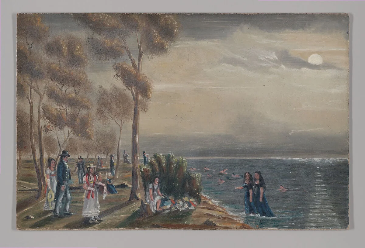 Bathing Party, detail