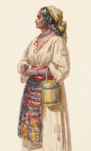 Țigancă, by Carol Szathmary Popp, unspecified, 1850