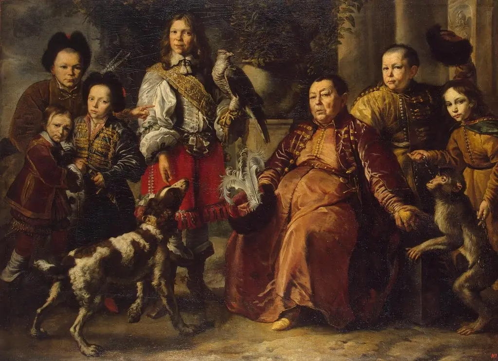 Family Portrait, by Daniel Schultz, oil, 1664