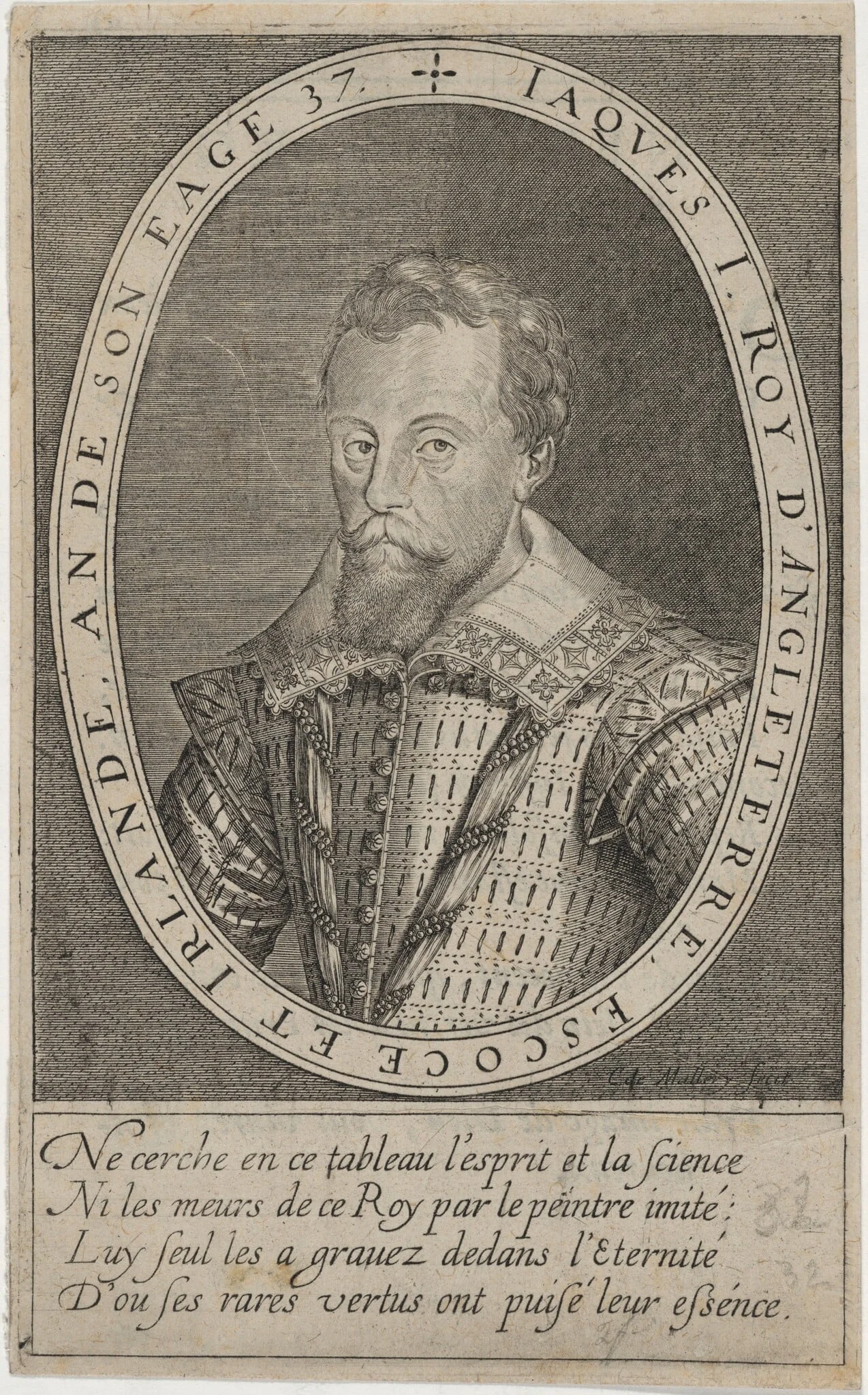 James I, detail
