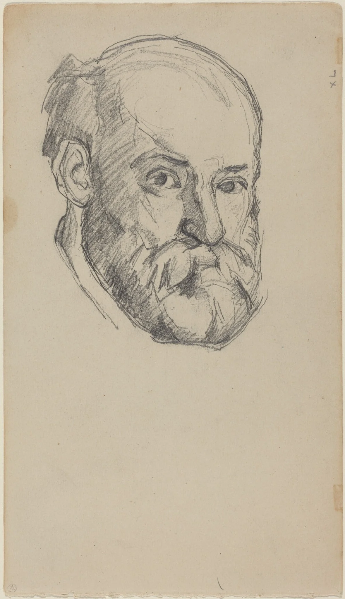 Self-Portrait [recto], detail