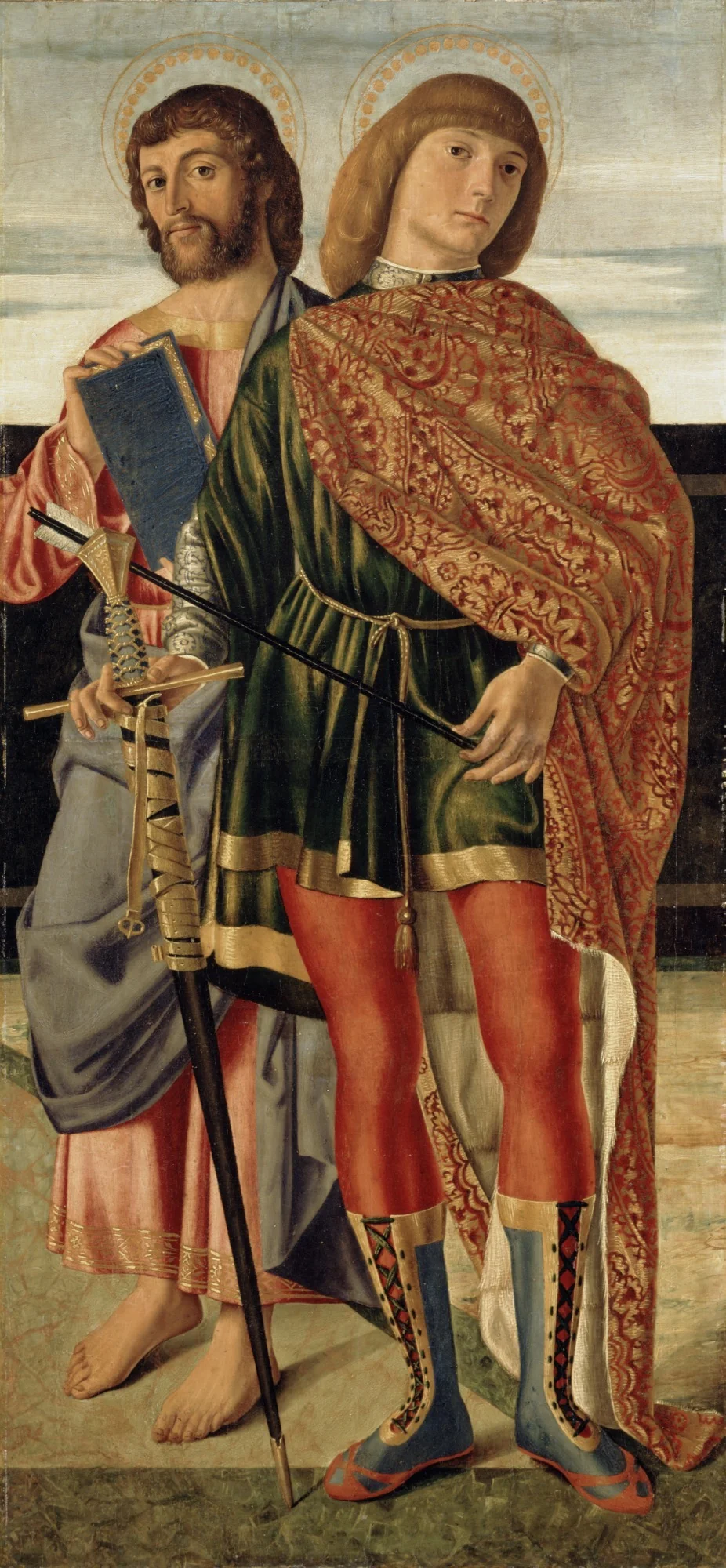 Saint Matthew and Saint Sebastian, detail