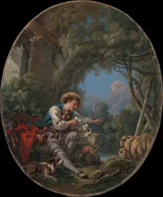 The Dispatch of the Messenger, by François Boucher, oil, 1765