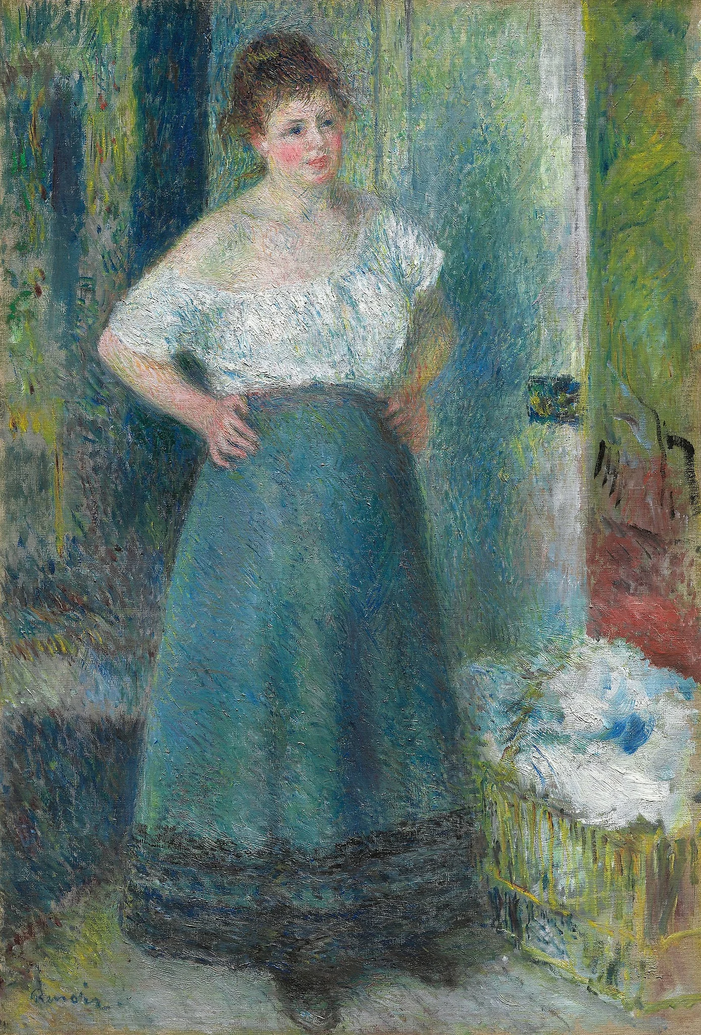 The Laundress, detail
