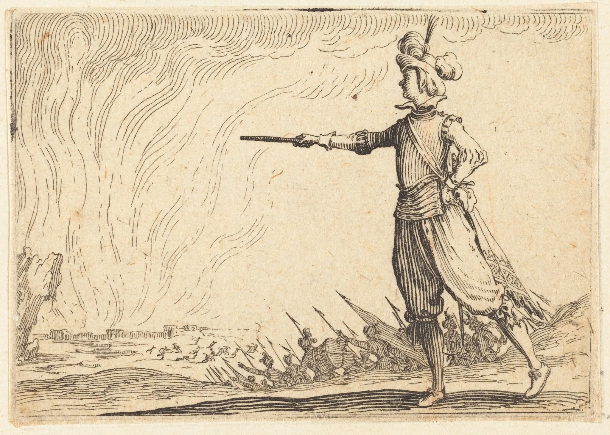 Military Commander on Foot, detail