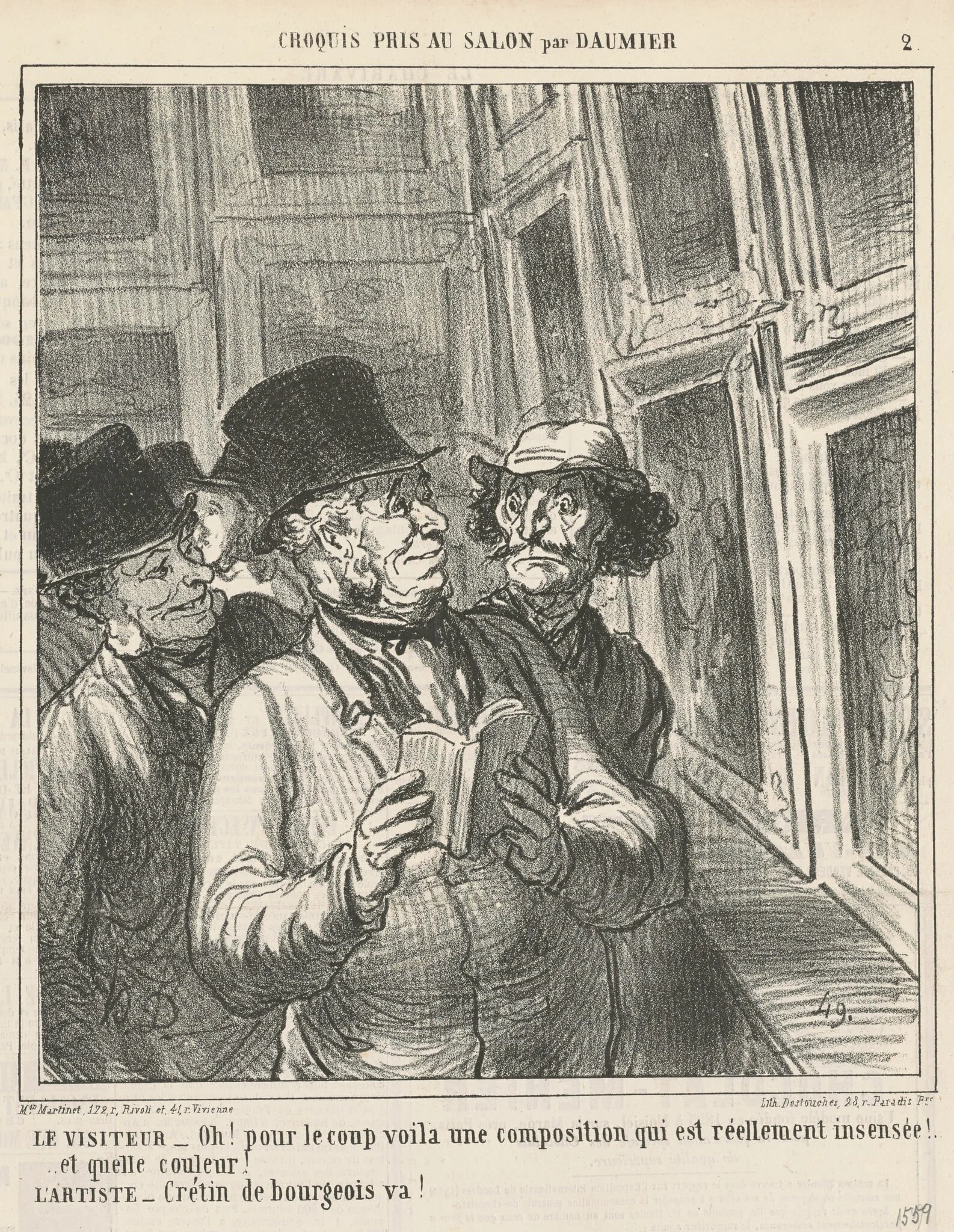 Le visiteur ..., detail