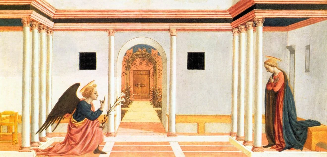 The Annunciation, detail