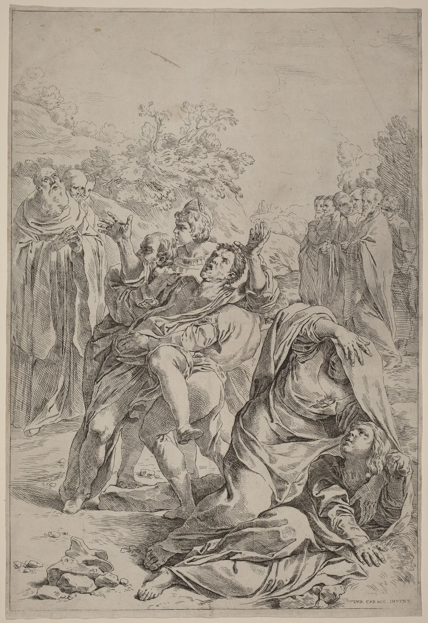 Saint Benedict Healing the Possessed, detail