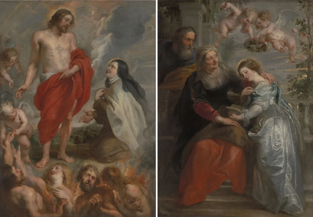 Saint Theresa and the Education of Mary, by Peter Paul Rubens, oil, 1618