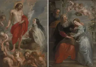 Saint Theresa and the Education of Mary, by Peter Paul Rubens, oil, 1618