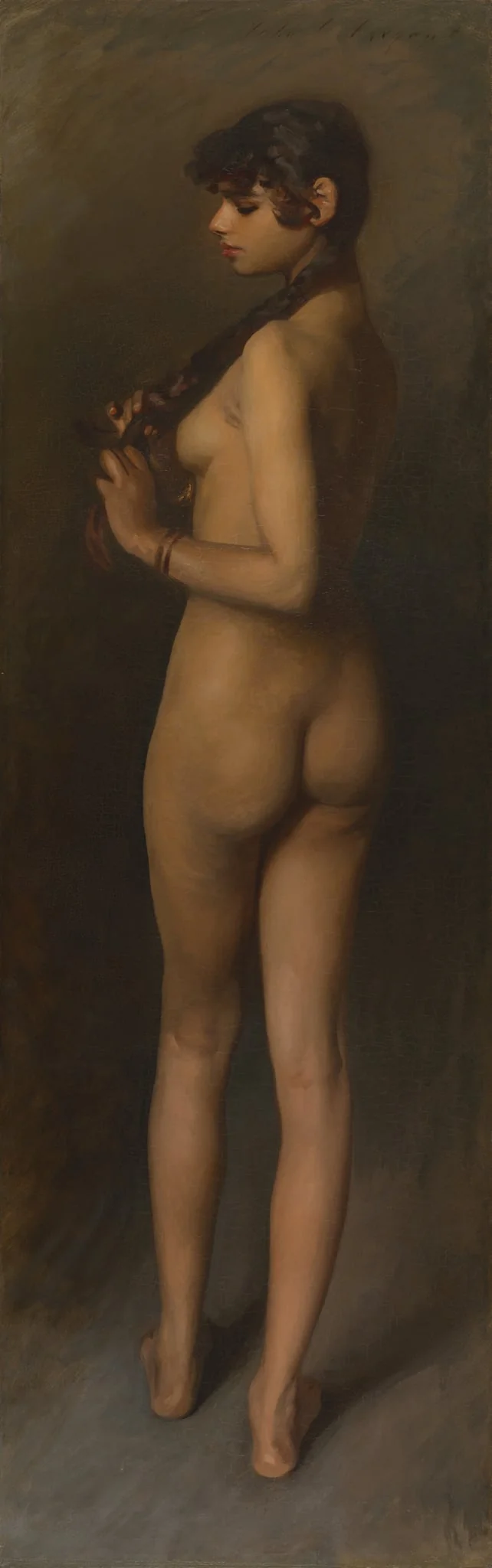 Life Study (Study of an Egyptian Girl), detail