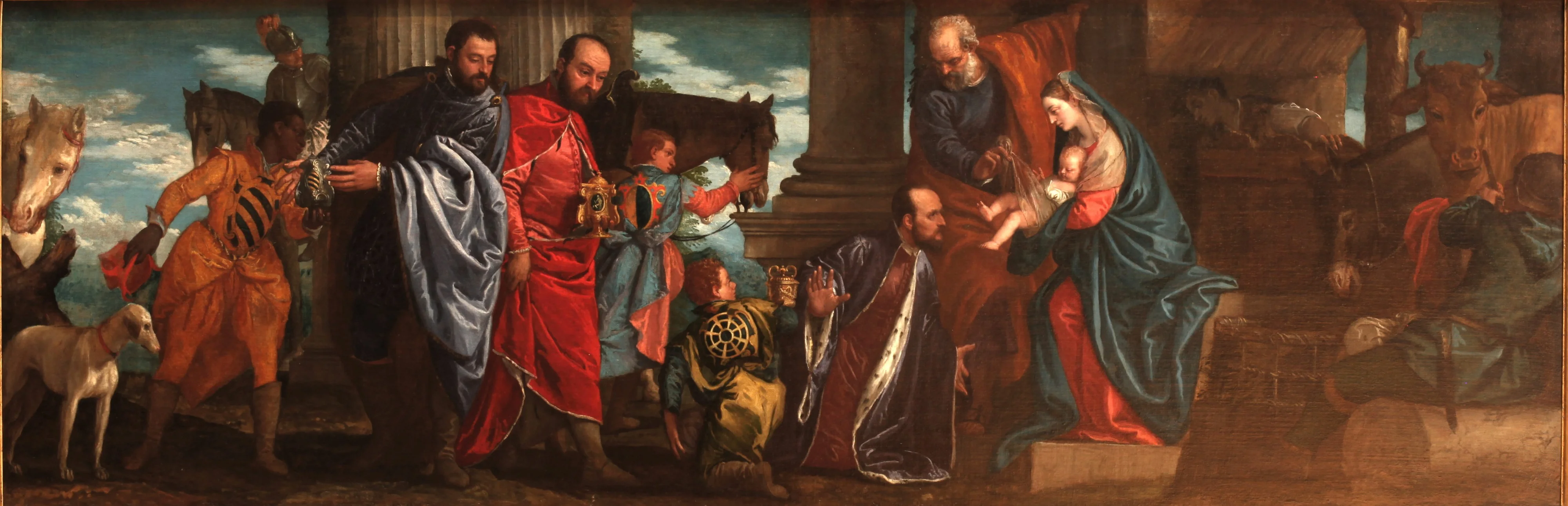 L'Adoration des rois mages, detail