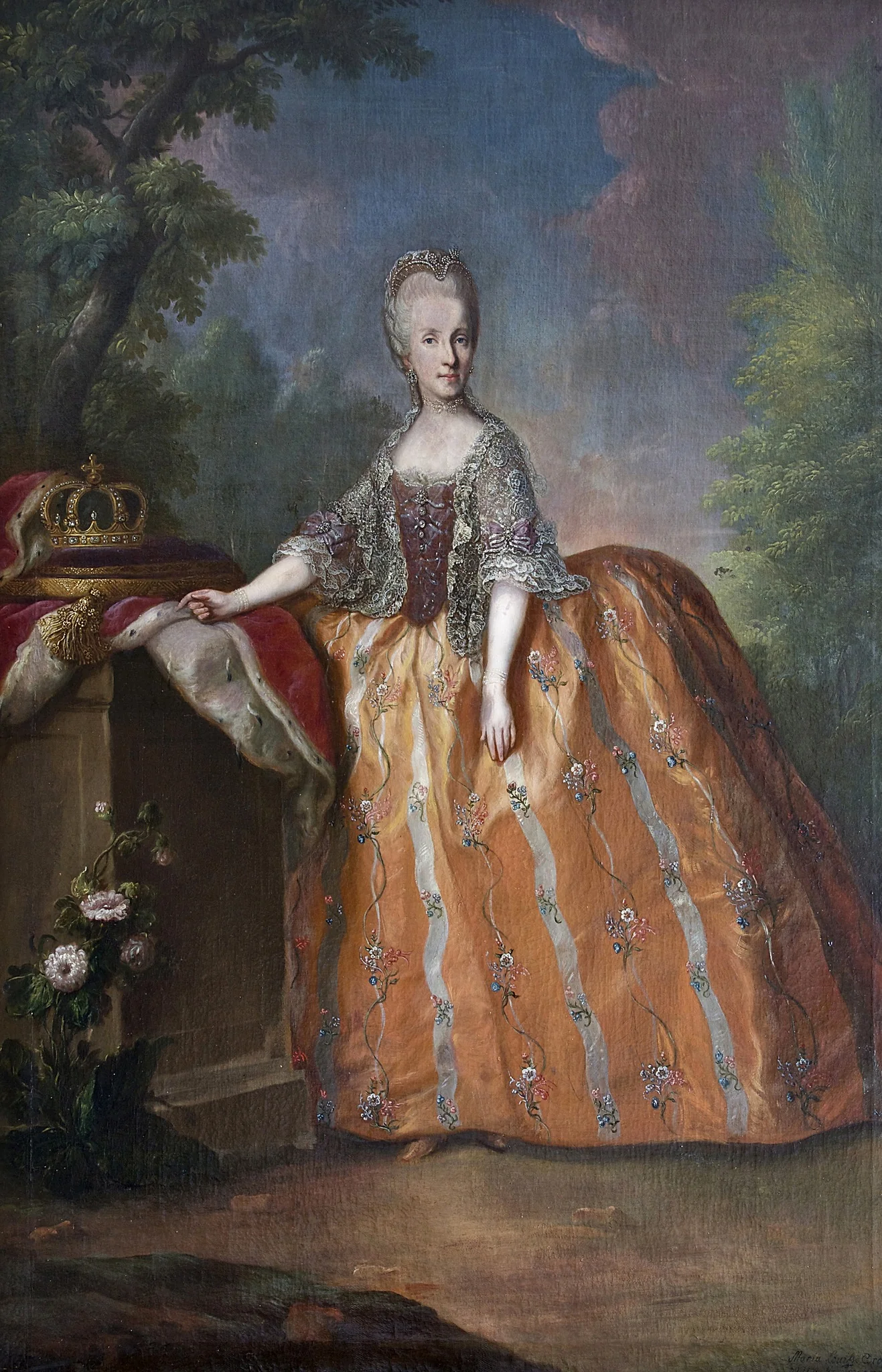 Maria Luisa of Spain, Holy Roman Empress, detail