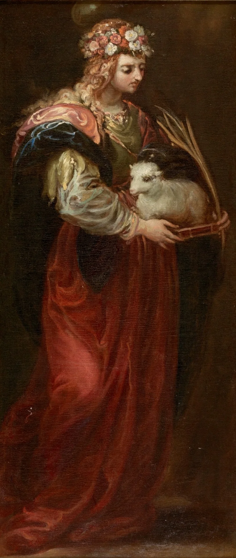 Santa Inés, detail