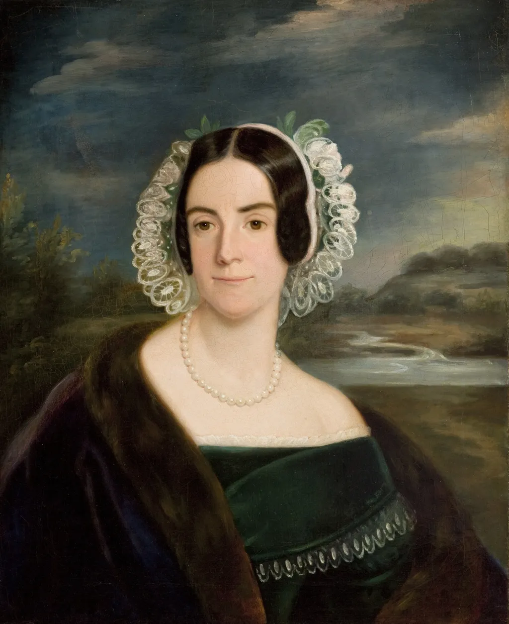 Female Portrait, by Korneli Szlegel, oil, 1854