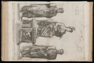 Roma Victrix [The Roma of Cardinal Cesi], by Nicolas Beatrizet, ink, 1549