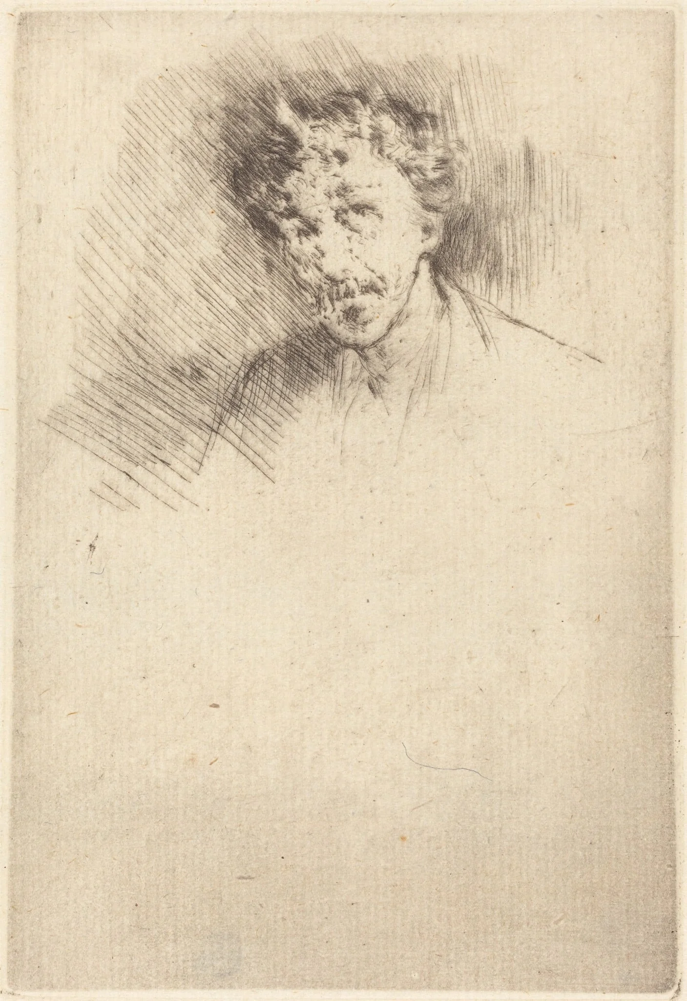 Whistler with the White Lock, detail